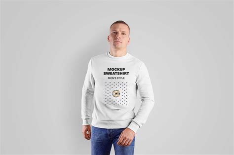 Free Mens Sweatshirt Mockup (PSD)