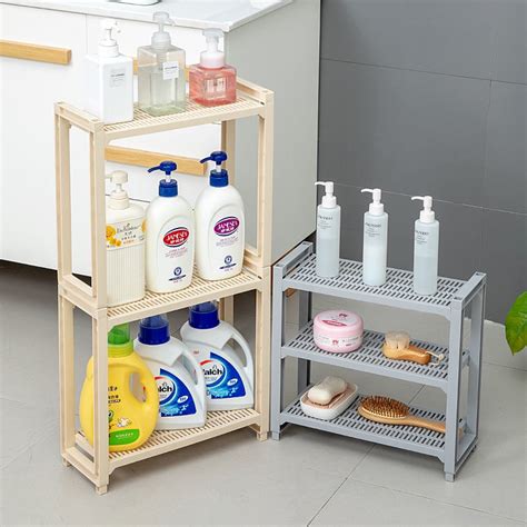 Layers Multi Purpose Slim Kitchen Bath Trolley Shelf Toilet Rack