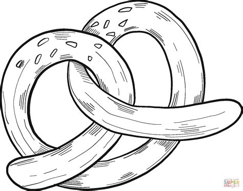 Pretzel Coloring Page Free Printable Coloring Pages