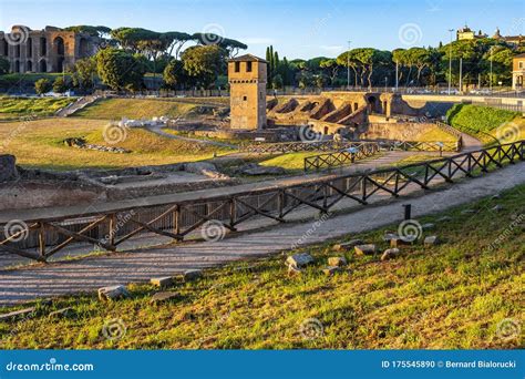Rome, Italy - Archeological Site, Ruins Remaining of the Ancient Roman ...