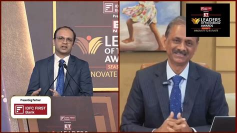 Md And Ceo Idfc First Bank V Vaidyanathan Interacting With Et Now On