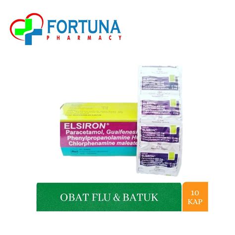 Jual Elsiron Kaplet Obat Untuk Mengatasi Gejala Flu Disertai Demam