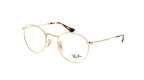 Eyeglasses Ray Ban Round Metal Optics Gold Rx3447 Rb3447v 2500 50 21 In