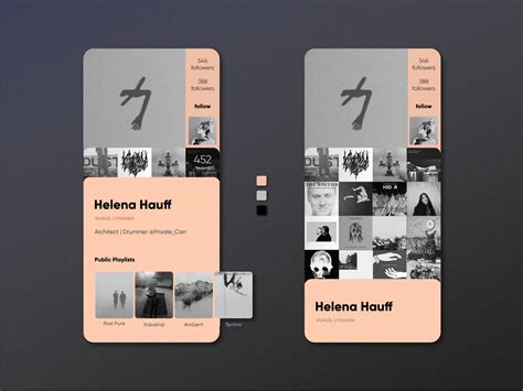 Music Community App User Profile — Daily Ui 006 By Gabrielė