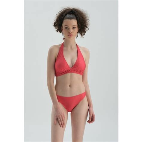 Dagi Bikini Top Red Plain Eponuda