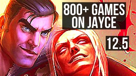 JAYCE Vs VLAD TOP 8 Solo Kills 800 Games 1 2M Mastery EUW