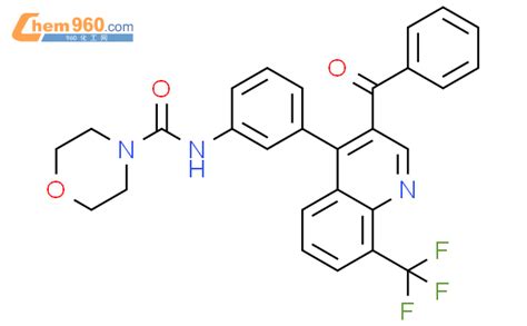 854767 67 2 4 Morpholinecarboxamide N 3 3 Benzoyl 8 Trifluoromethyl