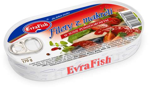 EVRA Filet Z Makreli W Pomidorach Evrafish 0 17 Kg 15168554126 Allegro Pl