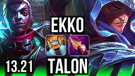 Ekko Vs Talon Jng M Mastery Games Legendary Euw