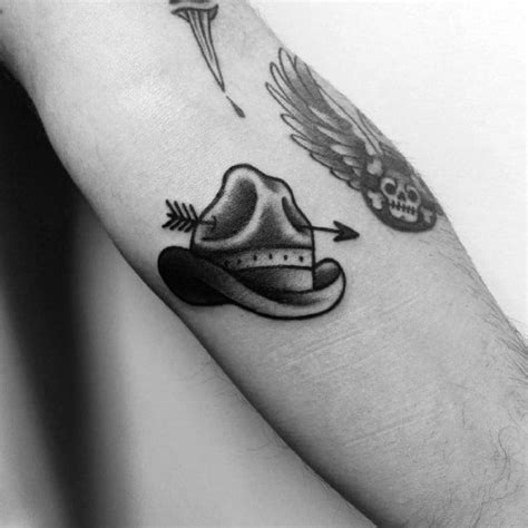 Cowboy Hat Tattoo Ideas For Men