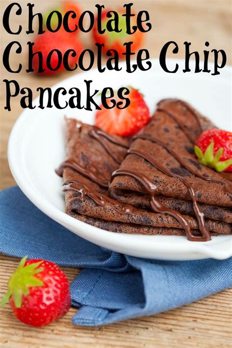 This Easy Double Chocolate Chip Pancakes Recipe Makes The Most