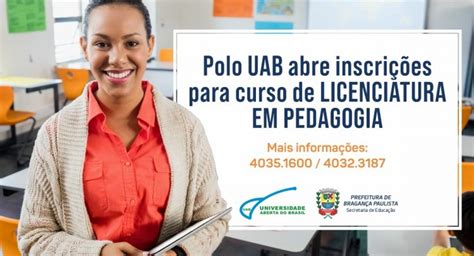 Polo Uab Abre Inscri Es Para Curso De Licenciatura Em Pedagogia