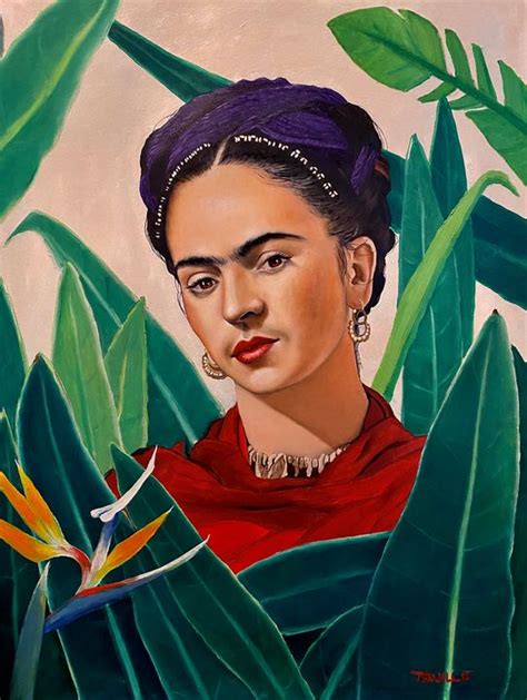 Frida Kahlo with Birds of Paradise - Phillip Trujillo Art - Paintings ...