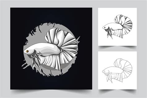 betta fish artwork 1958128 Vector Art at Vecteezy