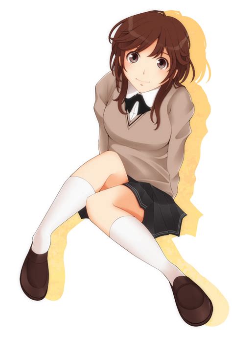 Safebooru 1girl Amagami Blush Brown Eyes Brown Hair Face Kishida