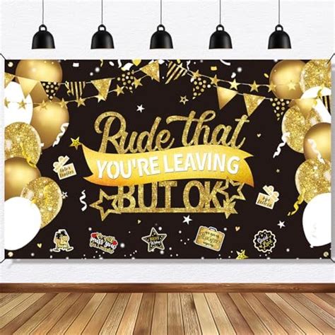 Amazon Rude That You Re Leaving But Ok Banner Hanging Swirls