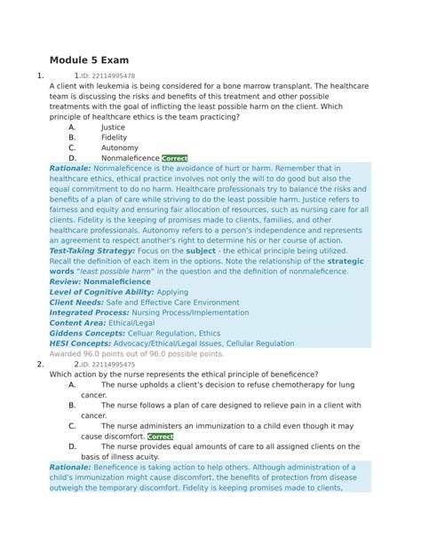 SOLUTION Nclex Module 5 Exam 2023 2024 Complete Studypool