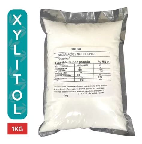 Xylitol Xilitol Cristal Adoçante Natural 1kg MercadoLivre