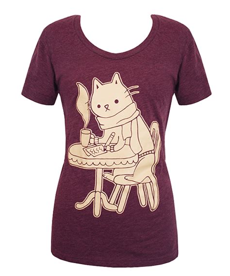 Hey Chickadee Coffee Shop Cat T Shirt Cat Tshirt Cat Fashion Cat