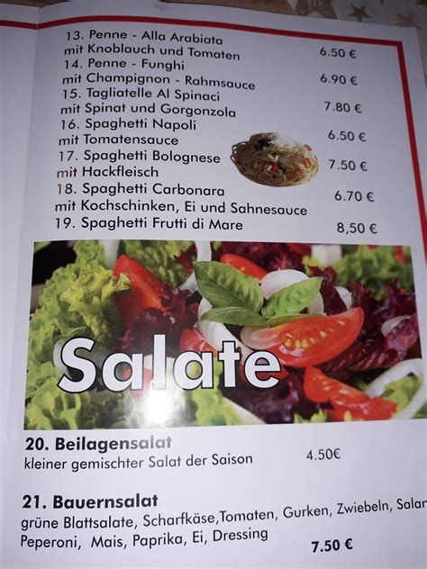 Speisekarte Von Pizza Pasta La Michel Köln