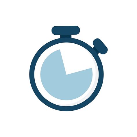 Blue Stopwatch Icon Graphic Illustration Premium Vector Rawpixel