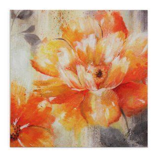 Shop For Orange Crush Ii Gallery Wrapped Hand Embellished Canvas Art