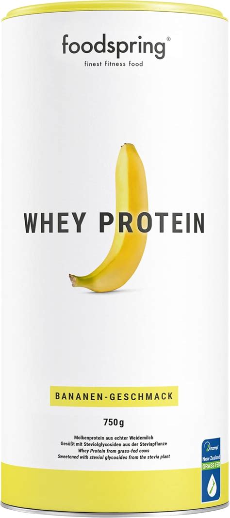 Foodspring Proteine Whey In Polvere Banana Con 24g Di Proteine Per La