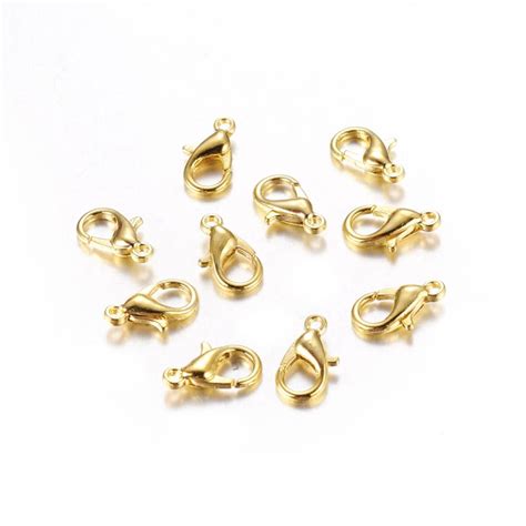 Karabijn Sluiting Goud 12mm Voor Sieraden Maken Beads Basics