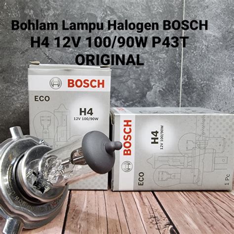 Jual Bohlam Lampu Halogen Bosch H W V P T Original Kab