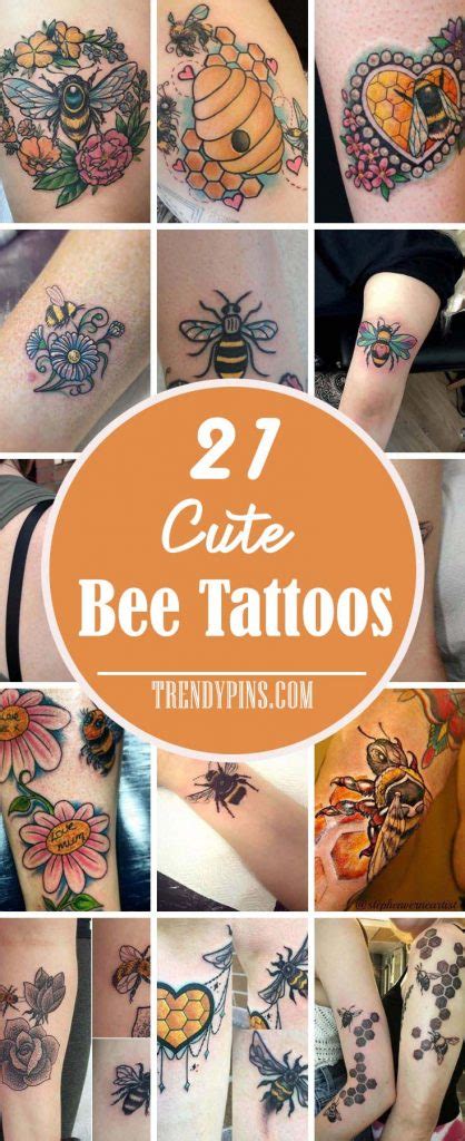 21 Cute Bee Tattoos