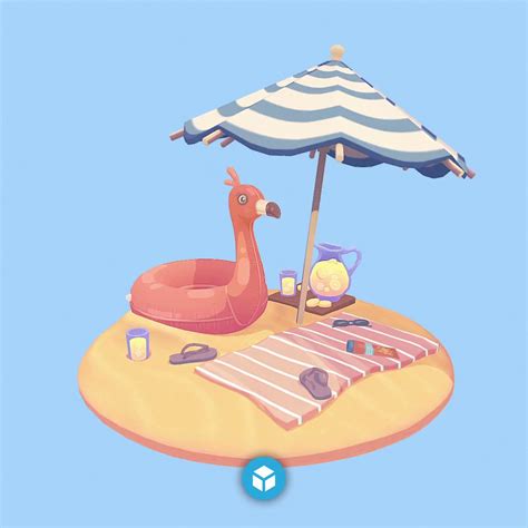 Sketchfab On Twitter New Staff Pick Summer Vibes By AgathePrfontai1