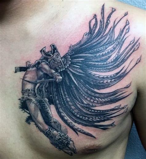 80 Aztec Tattoos For Men - Ancient Tribal And Warrior Designs