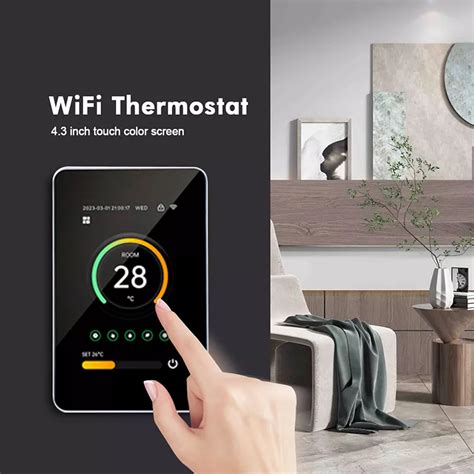 Tuya Smart Wifi Led Touch Screen Electric Floor Water Heating Thermostats Temperature