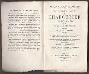 MANUEL RORET Nouveau Manuel Complet Du Charcutier Du Boucher Et De