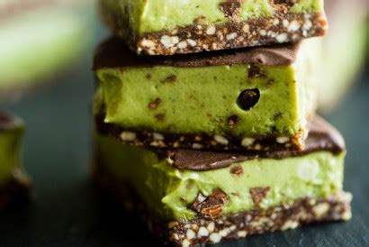 Mint Chocolate Cashew Cream No Bake Bars Tasty Kitchen A Happy