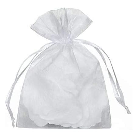 Amazon Hrx Package Pcs Sheer Organza Bags White X Inches