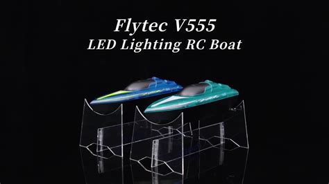 Flytec V555 Fast Rc Speed Boat Led Light High Speed Remote Control