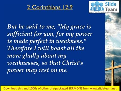 0514 2 Corinthians 129 My Power Is Made Perfect Power Point Church Se