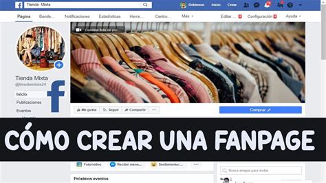 Cómo Crear Una Fanpage Crea Tu Negocio Paso A Paso Facebook Youtube