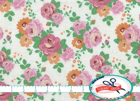 Shabby Chic Fabric By The Yard Fat Quarter Cake By Fabricbrat