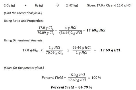 Percentage Yield - The Way of Chemistry