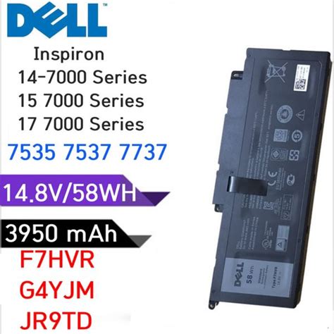 Dell แบตเตอร ของแท F7HVR 58Wh สำหรบ Dell Inspiron 14 7437 15 7537