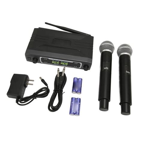 Omabeta Microphone Sans Fil Double Canal Syst Me De Microphone Sans Fil