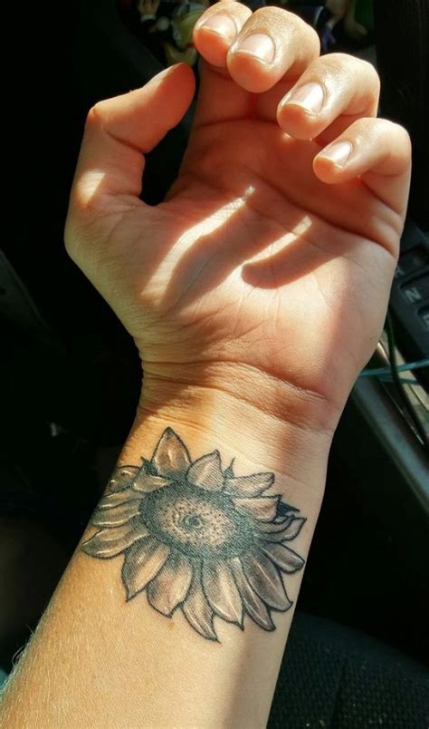 Sunflower Wrist Tattoo Designs, Ideas and Meaning - Tattoos For You