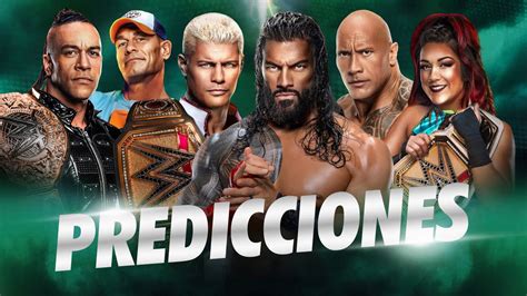 Wwe Wrestlemania 40 Predicciones Y Ganadores Youtube