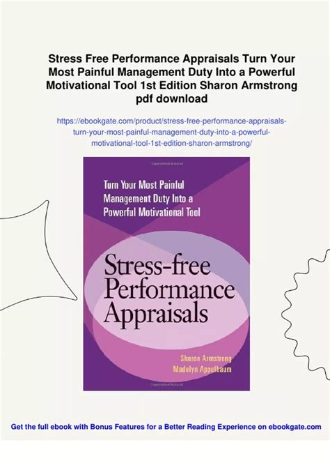 Summary Stress Free Performance Appraisals Turn Your Most Painful