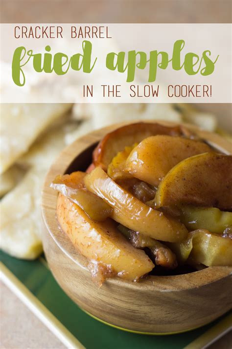 Cracker Barrel Fried Apples In The Slow Cooker Mama Plus One