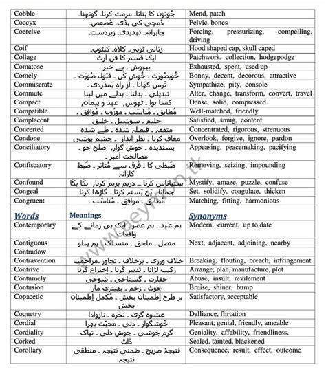 Medical College Stuff Mcat English Vocabulary With Urdu 44 Off