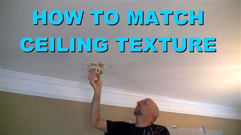 How To Match Ceiling Texture Youtube