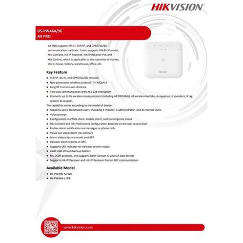 Hikvision Alarm Wireless Ax Pro Alarm Kit Set System Order Model Ds